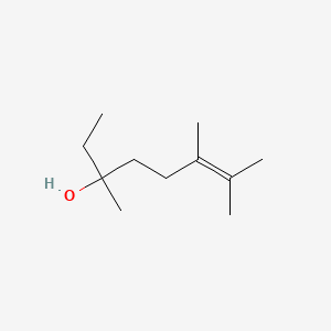 molecular formula C11H22O B8301316 3,6,7-Trimethyl-6-octen-3-ol 