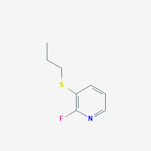 molecular formula C8H10FNS B8301387 2-Fluoro-3-(propylthio)pyridine 