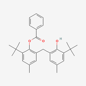 Phenol, 2-[[2-(benzoyloxy)-3-(1,1-dimethylethyl)-5-methylphenyl]methyl]-6-(1,1-dimethylethyl)-4-methyl-