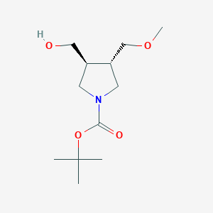 tert-butyl (3S,4S)-3-(hydroxymethyl)-4-(methoxymethyl)pyrrolidine-1-carboxylate