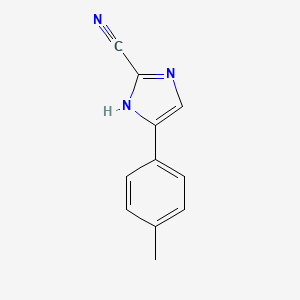 molecular formula C11H9N3 B8301561 2-Cyano-4-(p-tolyl)imidazole 