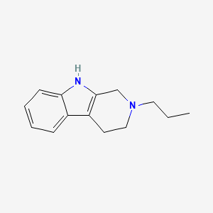 molecular formula C14H18N2 B8301581 2-Propyl-2,3,4,9-tetrahydro-1H-beta-carboline 
