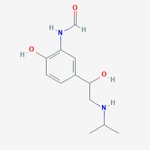 molecular formula C12H18N2O3 B8301582 3-Formylamino-4-hydroxy-alpha-(isopropylaminomethyl)benzyl alcohol 
