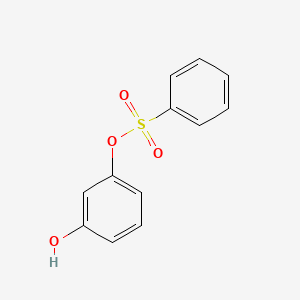 molecular formula C12H10O4S B8301587 3-(Benzenesulfonyloxy)phenol 