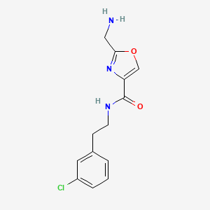 2-(Aminomethyl)-N-[2-(3-chlorophenyl)ethyl]-4-oxazolecarboxamide