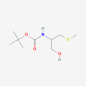 molecular formula C9H19NO3S B8301651 Tert-butyl [1-hydroxy-3-(methylsulfanyl)propan-2-yl]carbamate 