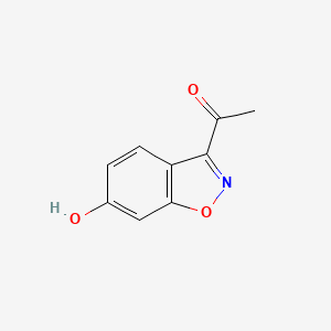 molecular formula C9H7NO3 B8301686 1-(6-Hydroxy-1,2-benzisoxazol-3-yl)ethanone 