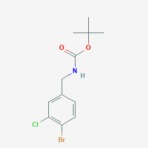 4-bromo-3-chloro-N-(tert-butoxycarbonyl)-benzylamine