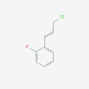 molecular formula C9H8ClF B8301741 2-Fluoro-cinnamyl chloride 