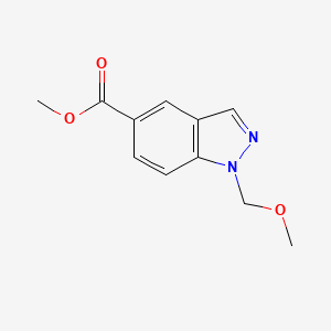 molecular formula C11H12N2O3 B8301775 methyl 1-(methoxymethyl)-1H-indazole-5-carboxylate 