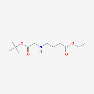 molecular formula C12H23NO4 B8301792 N(CH2CH2CH2COOEt)Gly-O-t-Bu 