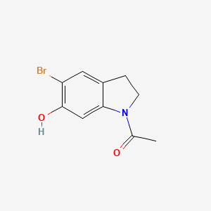 molecular formula C10H10BrNO2 B8301794 1-Acetyl-5-bromo-6-hydroxyindoline 