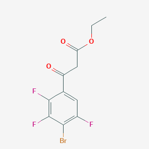 molecular formula C11H8BrF3O3 B8301855 Ethyl 4-bromo-2,3,5-trifluorobenzoylacetate 