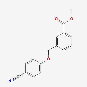 molecular formula C16H13NO3 B8301869 Methyl 3-[(4-cyanophenoxy)methyl]benzoate 