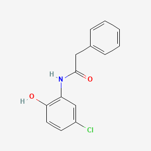 molecular formula C14H12ClNO2 B8301892 N-phenylacetyl-2-hydroxy-5-chloroaniline 