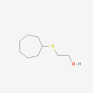 molecular formula C9H18OS B8301907 2-Hydroxyethyl cycloheptyl sulfide 