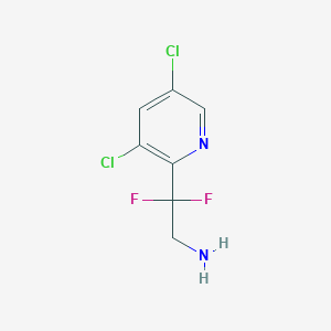 molecular formula C7H6Cl2F2N2 B8301973 2-(3,5-Dichloropyridin-2-yl)-2,2-difluoroethanamine 