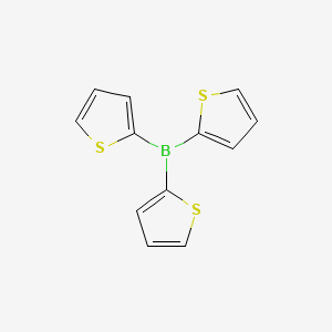 molecular formula C12H9BS3 B8302111 Tri(thiophen-2-yl)borane 