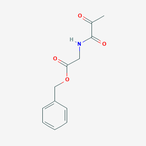 molecular formula C12H13NO4 B8302149 Pyruvyl-glycine benzyl ester 