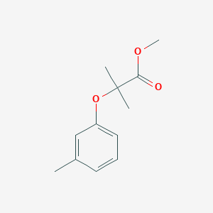 molecular formula C12H16O3 B8302220 Methyl 2-methyl-2-(m-tolyloxy)propanoate 
