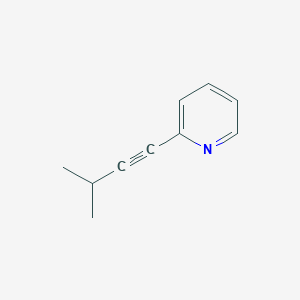 molecular formula C10H11N B8302318 (3-Methylbut-1-ynyl)pyridine 