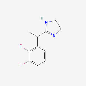 molecular formula C11H12F2N2 B8302322 Rac-2-[1-(2,3-difluoro-phenyl)-ethyl]-4,5-dihydro-1h-imidazole 