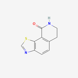 molecular formula C10H8N2OS B8302325 7,8-dihydrothiazolo[4,5-h]isoquinolin-9(6H)-one 