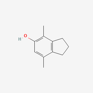 molecular formula C11H14O B8302376 4,7-Dimethylindan-5-ol 