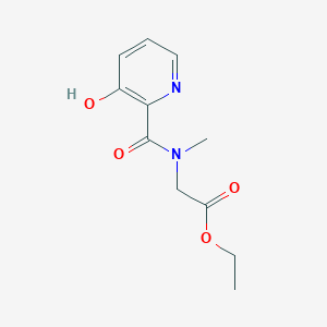 molecular formula C11H14N2O4 B8302401 [(3-Hydroxy-pyridine-2-carbonyl)-methyl-amino]-acetic acid ethyl ester 
