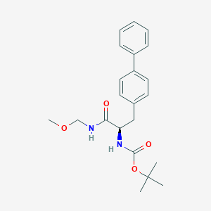 [(R)-2-Biphenyl-4-yl-1-(methoxymethylcarbamoyl)ethyl]carbamic acid t-butyl ester