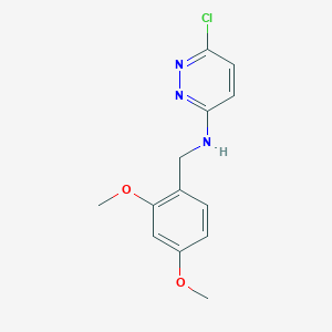 molecular formula C13H14ClN3O2 B8302462 6-chloro-N-(2,4-dimethoxybenzyl)pyridazin-3-amine 