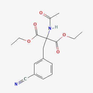 Diethyl 2-(acetylamino)-2-(3-cyanobenzyl)malonate