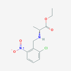 molecular formula C12H15ClN2O4 B8302516 N-(2-chloro-6-nitrobenzyl)-D-alanine ethyl ester 