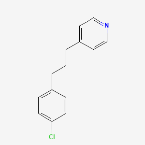 molecular formula C14H14ClN B8302517 4-[3-(4-Chlorophenyl)propyl]pyridine 