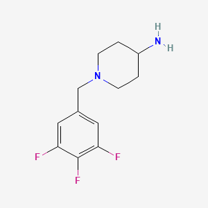 molecular formula C12H15F3N2 B8302532 1-(3,4,5-Trifluoro-benzyl)-piperidin-4-ylamine 