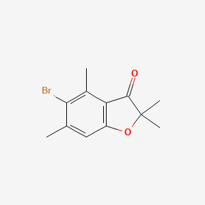 5-bromo-2,2,4,6-tetramethyl-1-benzofuran-3(2H)-one