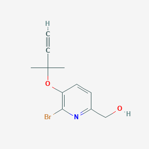 (6-Bromo-5-(2-methylbut-3-yn-2-yloxy)pyridin-2-yl)methanol