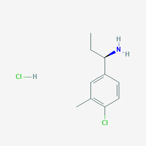 (R)-1-(4-chloro-3-methyl-phenyl)-propylamine hydrochloride