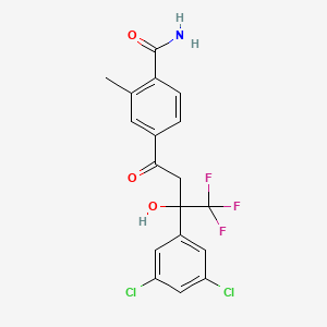 4-(3-(3,5-Dichlorophenyl)-4,4,4-trifluoro-3-hydroxybutanoyl)-2-methylbenzamide