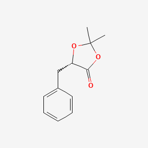 molecular formula C12H14O3 B8302662 (S)-5-Benzyl-2,2-dimethyl-1,3-dioxolane-4-one 