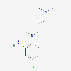molecular formula C12H20ClN3 B8302666 4-chloro-N1-(3-(dimethylamino)propyl)-N1-methylbenzene-1,2-diamine 
