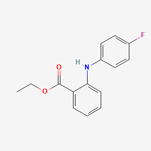 molecular formula C15H14FNO2 B8302678 Ethyl 2-(4-fluorophenylamino)benzoate 