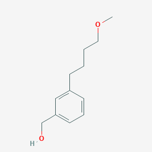 molecular formula C12H18O2 B8302726 [3-(4-Methoxy-butyl)-phenyl]-methanol 