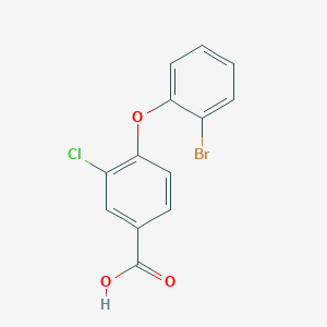 molecular formula C13H8BrClO3 B8302768 4-(2-Bromophenoxy)-3-chlorobenzoic acid 