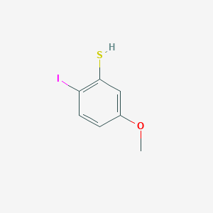 molecular formula C7H7IOS B8302815 2-Iodo-5-methoxy-benzenethiol 