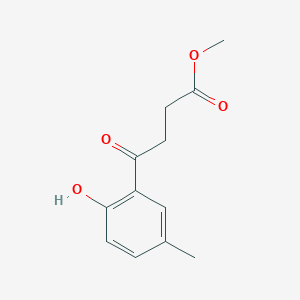 molecular formula C12H14O4 B8302851 Methyl 3-(5-methyl-2-hydroxybenzoyl)propionate 