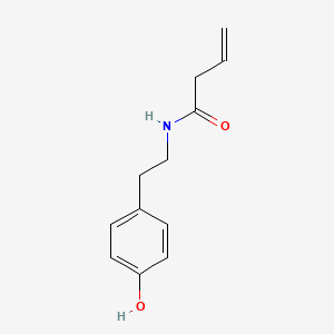 molecular formula C12H15NO2 B8302889 4-Vinylacetamidoethyl phenol 