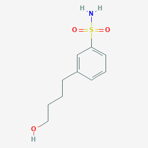 molecular formula C10H15NO3S B8302905 3-(4-Hydroxybutyl)benzenesulfonamide 