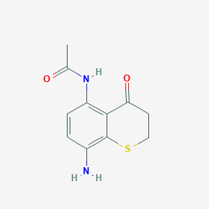 5-Acetylamino-8-amino-4-thiochromanone