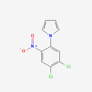 molecular formula C10H6Cl2N2O2 B8302953 1-(4,5-Dichloro-2-nitrophenyl)pyrrole 